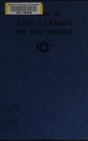 Tapa de Studies in the Sermon on the Mount