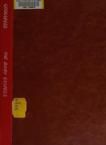 Tapa de The Bixby Gospels
