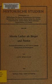 Tapa de Martin Luther als Buerger und Patriot