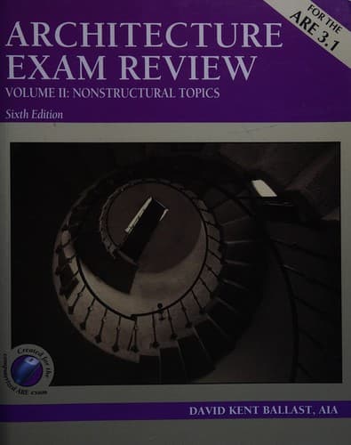 Tapa de Architecture exam review