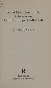 Tapa de Social discipline in the reformation