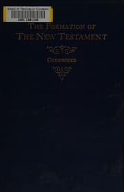 Tapa de The formation of the New Testament