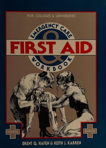 Tapa de First aid and emergency care workbook