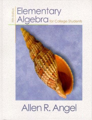Tapa de Elementary algebra for college students