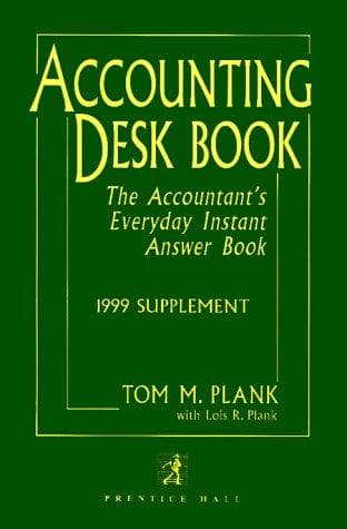 Tapa de Accounting Desk Book 1999 Supplement