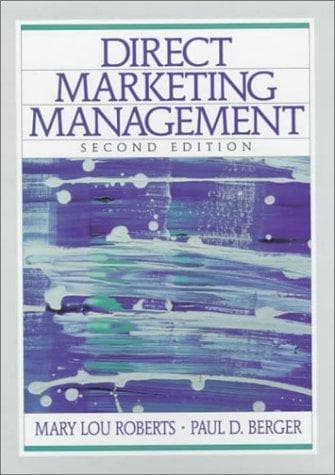 Tapa de Direct Marketing Management