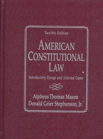Tapa de American Constitutional Law