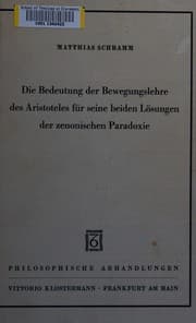 Tapa de Die Bedeutung der Bewegungslehre des Aristoteles