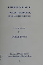 Tapa de L'Amant indiscret, ou Le maistre estourdi
