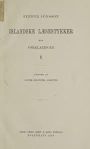 Tapa de Islandske laesestykker med forklaringer og ordsamling ...