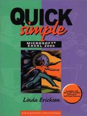 Tapa de Quick simple Microsoft Excel 2000