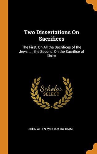 Tapa de Two Dissertations On Sacrifices