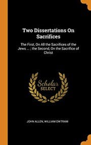 Tapa de Two Dissertations On Sacrifices