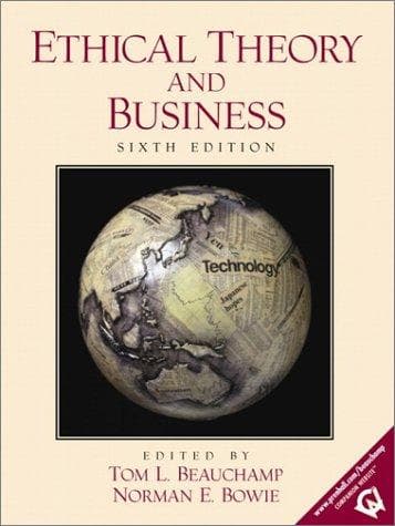 Tapa de Ethical Theory and Business