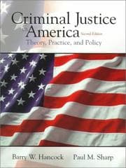 Tapa de Criminal justice in America