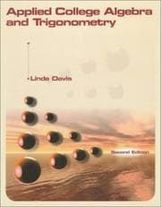 Tapa de Applied College Algebra and Trigonometry