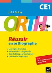 Tapa de ORTH CE1 - Réussir en orthographe