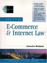 Tapa de Analyzing e-commerce & internet law