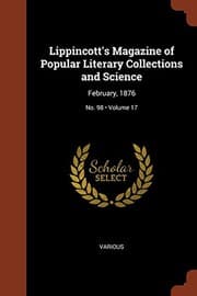 Tapa de Lippincott's Magazine of Popular Literary Collections and Science