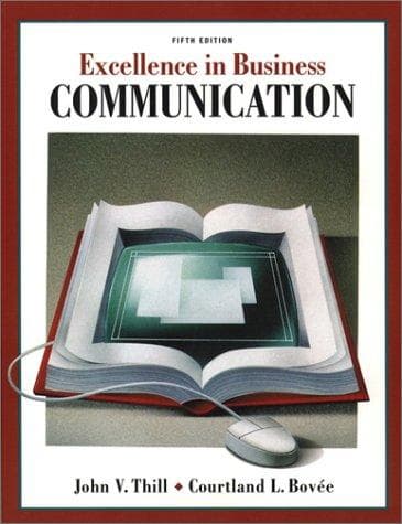 Tapa de Excellence in business communication