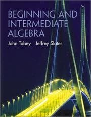 Tapa de Beginning and Intermediate Algebra (Tobey/Slater Mathematics)