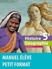 Tapa de Histoire Géographie 5e 2010 Manuel de l'élève Petit format