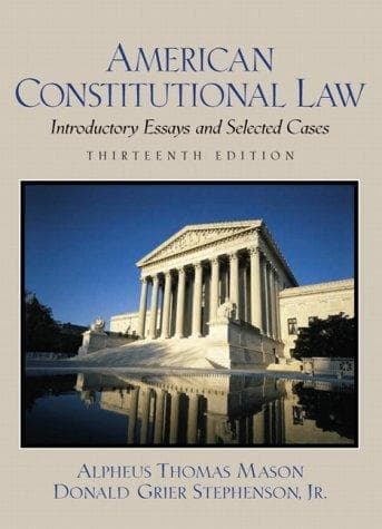 Tapa de American constitutional law