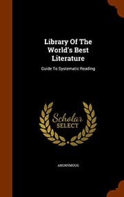 Tapa de Library Of The World's Best Literature