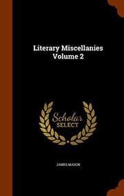 Tapa de Literary Miscellanies Volume 2