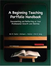 Tapa de A beginning teaching portfolio handbook