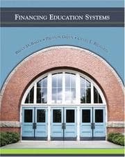 Tapa de Financing education systems