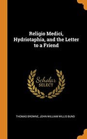 Tapa de Religio Medici, Hydriotaphia, and the Letter to a Friend