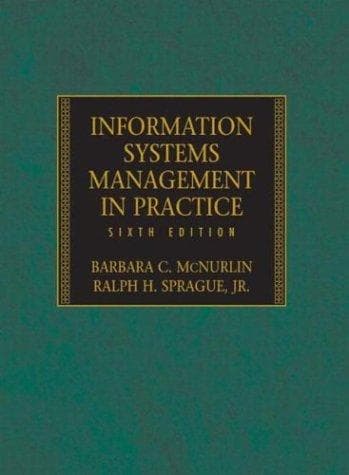 Tapa de Information Systems Management in Practice, Sixth Edition