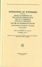 Tapa de Interviews of Witnesses Before the Select Committee on the Events Surrounding the 2012 Terrorist Attack in Benghazi, Volume 8