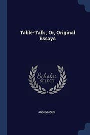 Tapa de Table-Talk ; Or, Original Essays