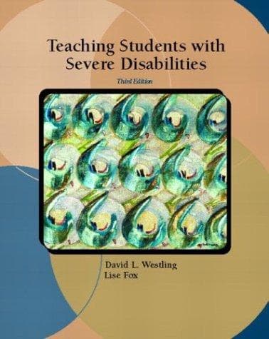 Tapa de Teaching students with severe disabilities
