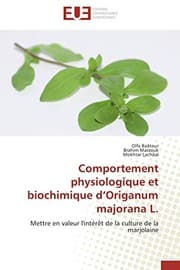 Tapa de Comportement physiologique et biochimique d’Origanum majorana L.
