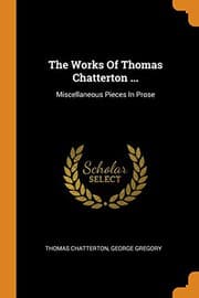 Tapa de Works of Thomas Chatterton