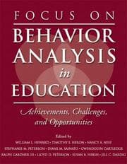 Tapa de Focus on behavior analysis in education