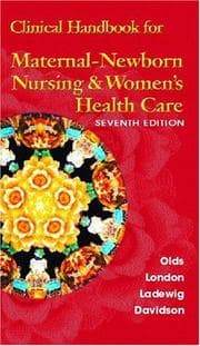 Tapa de Clinical handbook for maternal newborn nursing and women's health care