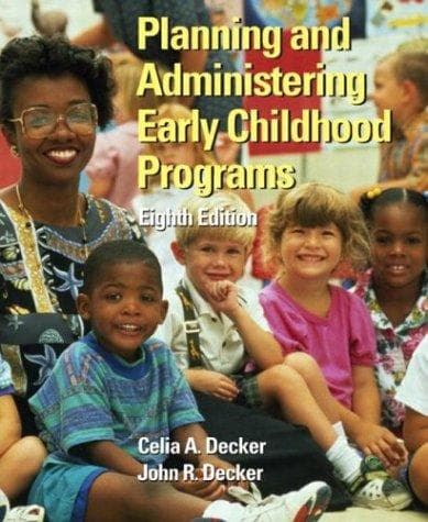 Tapa de Planning and administering early childhood programs