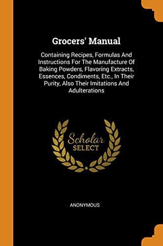 Tapa de Grocers' Manual