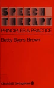 Tapa de Speech therapy