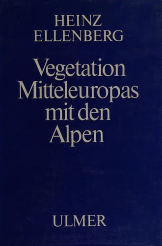 Tapa de Vegetation Mitteleuropas mit den Alpen