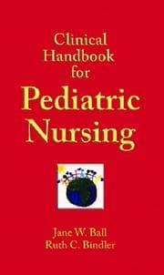 Tapa de Clinical handbook for pediatric nursing