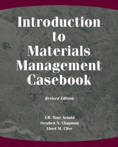 Tapa de Introduction to Materials Management Casebook, Revised Edition (2nd Edition)
