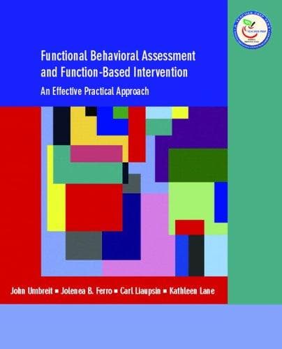 Tapa de Functional behavioral assessment and function-based intervention