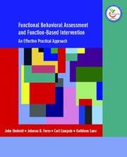 Tapa de Functional behavioral assessment and function-based intervention