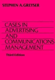 Tapa de Cases in advertising and communications management