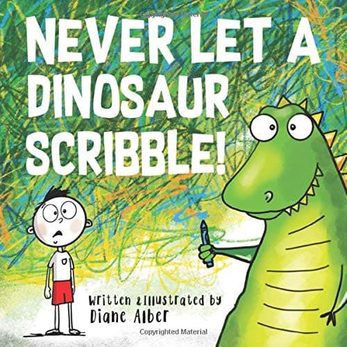Tapa de Never Let A Dinosaur Scribble!